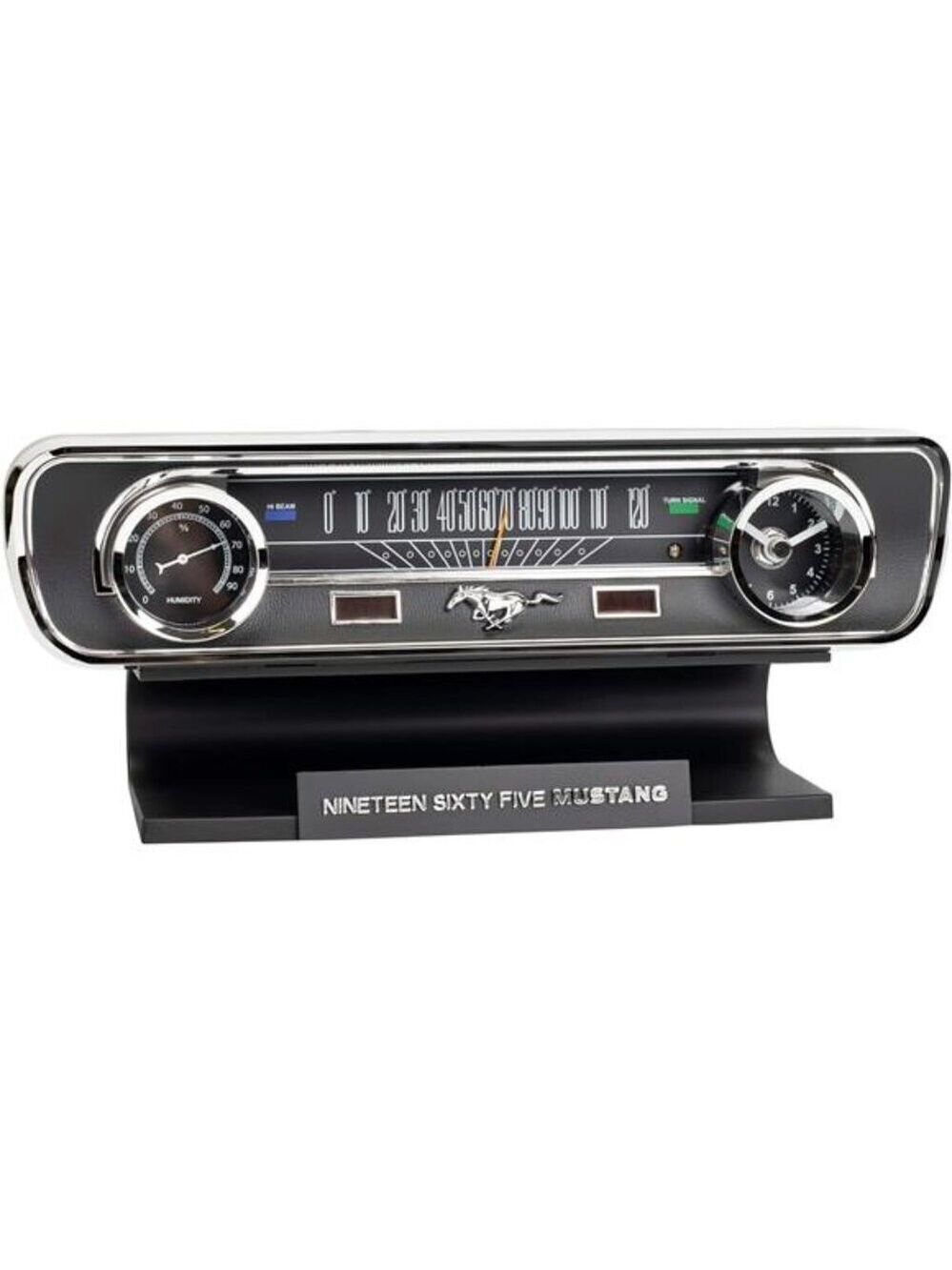 Ford 1965 Mustang Vintage Dashboard Tabletop Desk Thermometer Sound Clock NEW